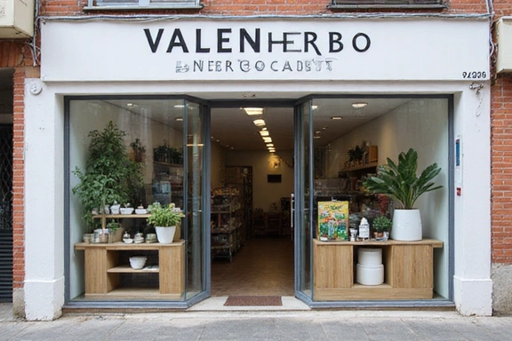 Fachada de la tienda ValenHerboEnergoCart en Valencia